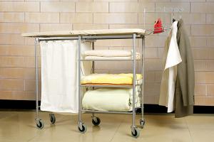 Better Lifestyle, lifestyle MLC-02, lifestyle, MLC02, 43x15" inches, Full Sized, FULL SIZE, Steel Mesh, Ironing Board, Table, Mobile Laundry Center, 6 Wheels, Clothes Rack, 3 shelves, Hamper, Iron Rest