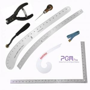 PGM Pro 806A-B Fairgate 4 Metal Fashion Rulers Set +4 Pattern Tools Kitnohtin PGM Pro 806A-B Fairgate 4 Metal Fashion Rulers Set +4 Pattern Tools Kitnohtin