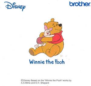 Brother SA305D & Winnie the Pooh & Disney Embroidery Card for PE170, PE180, PE400, NZ500, PC8500D, ULT 2002, ULT 2003