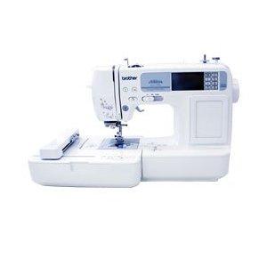 Brother RHE240 98 Stitch Sewing 4x4" Embroidery Machine, USB Cable & Card Ports, 70 Designs, 5 Fonts, 120 Border Frames, Start Stop, Trim, 8 Freebies*