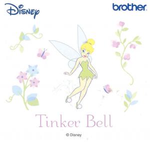 Brother SA309D "Tinker Bell" Disney Embroidery Card for PE170, PE180, PE400, NZ500, PC8500D, ULT 2002, ULT 2003