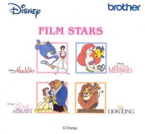 Brother SA304D "Film Stars" Disney Home Classics Embroidery Card for PE170, PE180, PE400, NZ500, PC8500D, ULT 2002, ULT 2003