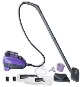 Sienna SSC-0312 Eco Steamer Canister Steam Cleaner, 1.2L Tank, 4 Min Heat Up, 35 Minutes Per Fill, 13 Accessories, On Off Switch, 1350W, No Chemicals