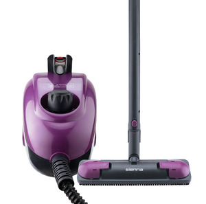 Sienna SSC-0312 Eco Steamer Canister Steam Cleaner, 1.2L Tank, 4 Min Heat Up, 35 Minutes Per Fill, 13 Accessories, On Off Switch, 1350W, No Chemicals