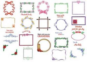 Amazing Designs EB1 Eleanor Burns Quilting Labels Collection I Embroidery Card