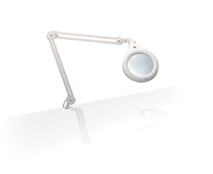 Daylight U22020-01 Ultra Slim Magnifier Lamp Light, 7" Inch 17.5cm Lens, 1.75x Magnification, Circular Fluorescent Tube 28W=150W Equiv, Color Match