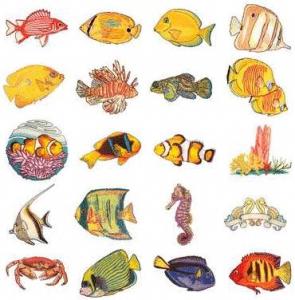OESD 11180 Tropical Fish Embroidery CD Design Pack