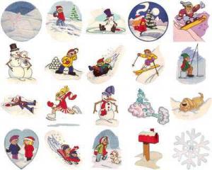 OESD 11095 Snow Embroidery CD Design Pack
