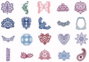 OESD 11514 Lace 1 Embroidery CD Design Pack