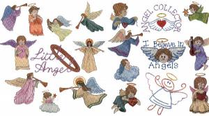 Amazing Designs 1280 Angel Collection II Embroidery Disk