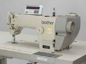 Brother S-6200A-405, Straight stitch, Sewing Machine, ut under Trimmer, auto Backtack, Needle positioner Up, Knee Lever, 6mm 13mm foot Lift, Rear Motor, 5000 SPM, 220V Control Box, control Panel, 110V Transformer, Table