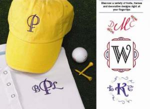 Amazing Designs AD-MI Monogram It Embroidery Machine Lettering Software, 24 Fonts Included 2 Applique