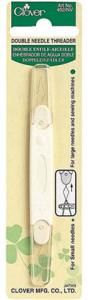 Clover 462 Double Needle Threader, 1 End Small Eye, Other End Large Eyenohtin Clover 462 Double Needle Threader, 1 End Small Eye, Other End Large Eyenohtin