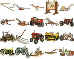 OESD 11268 Antique Farm Equipment Embroidery CD Design Pack