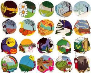 OESD 11171 Seasons 1 Embroidery  CD Design Pack