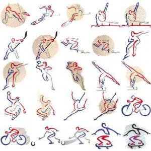 OESD 11191 Sport Contours 1 Embroidery CD Design Pack