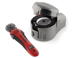 Grace GTSPRS True Sharp Power Rotary Knife Blade Sharpener, GCTCRC Original TrueCut Handheld 45mm Rotary Fabric Cutter Cutting Tool, Safety Lock Guardnohtin Grace GTSPRS True Sharp Power Rotary Knife Blade Sharpener, GCTCRC Original TrueCut Handheld 45mm Rotary Fabric Cutter Cutting Tool, Safety Lock Guardnohtin