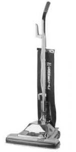 Dust Care 16" Commercial Upright Vacuum 001-4706, 9.5 AMP, 6 Position Height Adjustment, 50' Cord, Easy Grip Handle, 16" Cleaning Path. Super magnetic Bumper, Easy Step On/Off Switch, Extra Large Rear Roller Wheels, Heavy Duty Envirotech Cloth Bag, See Thru Fan Chamber, Extended Life Motor With Heat Overload Protecrion
