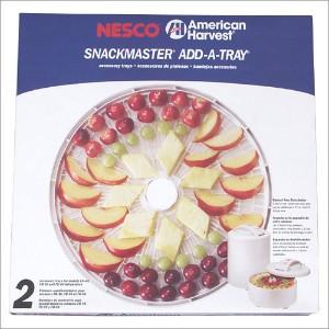 Nesco/American Harvest LT-2SG Add-A-Tray (2 pack) Add 2 Extra Trays To Expand Your Dehydrator's Capacity, Fits FD-61,FD-61WHC, and FD-75PR Models, Gray, Speckled, Marbled, Convega-Flow