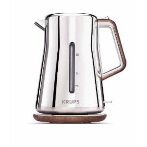 Krups, BW600, Silver Art, Collection 2, Quart Kettle, Outside, Water Level, Indicator, 360 degree, Roatational Base, Anti-scale Filter, Auto and Manual Shut Off