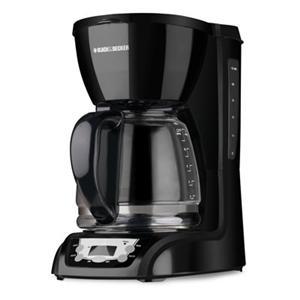 Black and Decker DLX1050B 12 Cup Coffee Brewer, Auto Shut-off, Programmable Clock, Control Panel, 110V AC, 975Watts of Power, Duralife Carafe, Filter