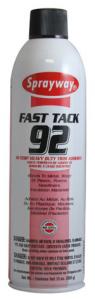 Sprayway SW092 Fast Tack Hi-Temp Heavy Duty Trim Adhesive Spray A92, 20oz Cans 12/Casenohtin Sprayway SW092 Fast Tack Hi-Temp Heavy Duty Trim Adhesive Spray A92, 20oz Cans 12/Casenohtin