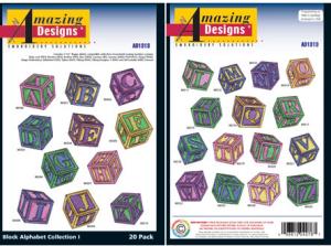 Amazing Designs / Great Notions 1313 Block Alphabet Multi-Formatted CD