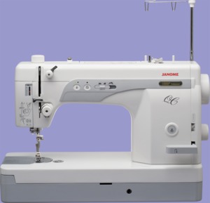 Janome, 1600P QC, 1600P-QC, 1600pqc, Sewing, Quilting, Machine, 9" Arm, Threader, trimmer, , 1/2" Foot Lift, 11Lb Pressure, Knee Lever, Needle Up Down, 1600 SPM, Speed Limit, Control, 25/10 Yr Wnty, 9" x 6" Work Area, Knee Lift, 800-1600 spm