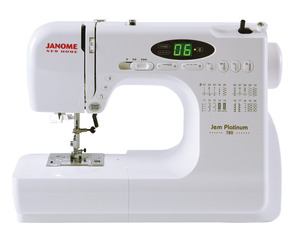 JP720 , JNH720, jem platinum, Janome, JNH720, Jem, 20 Stitch, Computer, Sewing Machine LED, 2x1Step buttonholes, Start Stop, Memory Needle Stop Up Down, Speed Limit, Top Load, Drop Feed, Threader Case, 12 Lbs