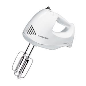 Proctor-Silex® 62545Y - 5 Speed Hand Mixer, 150 Watt Power Consumption, Chrome Beater, Clear Storage Case, Whisk, Bowl Rest Feature