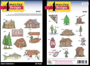Amazing Designs 1321 Cabin Collection I Embroidery Disks