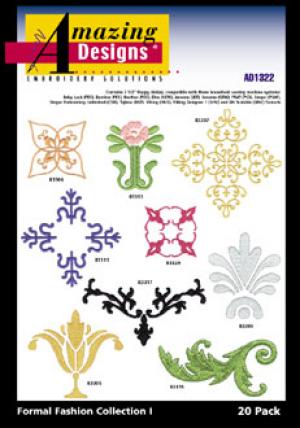 Amazing Designs 1322 Formal Fashion Collection I Embroidery Disks