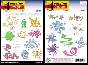 Amazing Designs 1324 Fun & Funky Collection I Embroidery Disks