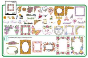 Brother No.74 SA374 Scrapbooking Embroidery Card, 47 Designs