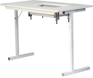 Feiyue, Arrow, Gidget 1, Gidget 2, TDM, Sewing Table, Sewing, Embroidery, Serger, Machine, Craft, Hobby Portable Table 40x 20x28"H, Folding Steel Legs, Fully Assembled, 7 3/8 x 17.5 Cutout*, Roberts 299, Arrow 98601 Gidget 1 WHITE Portable Sewing & Serger Machine Craft and Hobby Table, 40x20x28"H, Folding Steel Legs, 7 3/8x17.5" Cutout Platform, 25Lbs