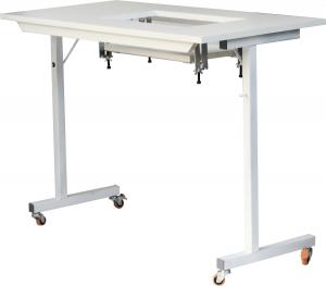 Arrow, Gidget 1, Gidget 2, TDM, Sewing Table, Sewing, Embroidery, Serger, Machine, Craft, Hobby Portable Table 40x 20x28"H, Folding Steel Legs, Fully Assembled, 7 3/8 x 17.5 Cutout*, Roberts 299, Arrow 98601 Gidget 1 WHITE Portable Sewing & Serger Machine Craft and Hobby Table, 40x20x28"H, Folding Steel Legs, 7 3/8x17.5" Cutout Platform, 25Lbs