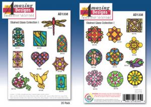 Amazing Designs 1338 Stained Glass Embroidery Disk