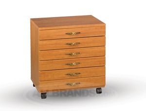 Fashion, 37, Stackable, 6, Drawer, Caddy, Maple, White, Swiss, Chocolate