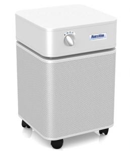 Austin Air HM400 Purifier Cleaner HealthMate, 1500 Sq. Ft., 360Â° Perforated Steel Intake, Upper Airflow Output, 3 Speeds, 1.3A, 115W, HEPA Std, 45 Lbs