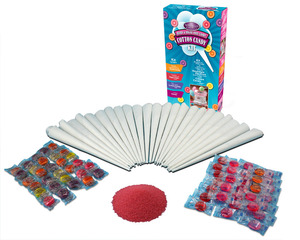 New Nostalgia Electrics HCK800 Hard & Sugar-Free Cotton Candy Kit