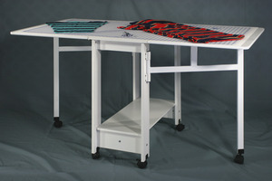 Fashion, Cabinets, Roberts, 97, 98, Fabric, Cutting, Craft, Table, White, Casters, Specify, Size, 97, 60, 32, 63, 98, 72, 40, 83, Lbs, Optional, Drawers