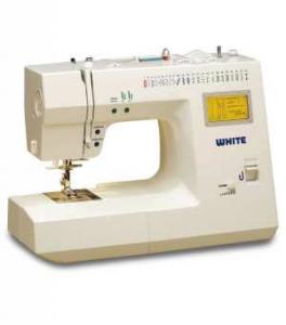 White 2999 40 Stitch Rotary Sewing Machine, Electronic LCD, Start/Stop, Needle Up/Down, Speed Control, 1-Step BH, Drop In Bobbin & Video