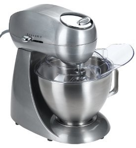New Hamilton Beach 63220 Eclectrics All-Metal Stand Mixer, Sterling