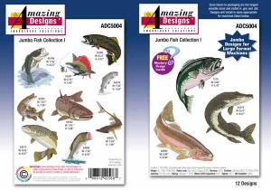 Amazing Designs 5004 Jumbo Fish Collection I Embroidery Disk