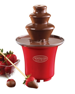 Nostalgia Electrics CFF300 Mini 8oz Chocolate Fondue Auger Fountain