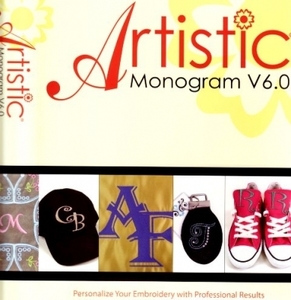 Artistic Monogram V6.0 Embroidery Software, Create Edit Resize