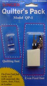 Singer Quilter's Pack Model QP-1 with Low Shank Screw-on Walking Foot  Attachment & Snap-on 1/4" Seam Foot