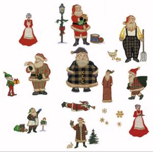 Amazing Designs ER1 Eileen Roche's Santa Collection I Embroidery Disks