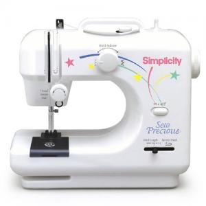 Simplicity Sew Precious SWSP2 Best Buy Zig Zag Compact/Childrens 3 LB Sewing Machine, AC Adaptor, Foot control & FREE Tote Bag to Sew - REDUCED $10