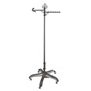 PGM Pro 912N 2-Way Garment Rolling Rack with Bow Arm, Heavy Duty 5 Wheel Rolling Caster Base, Adjustable Height up to 75" by Foot Pedalnohtin PGM Pro 912N 2-Way Garment Rolling Rack with Bow Arm, Heavy Duty 5 Wheel Rolling Caster Base, Adjustable Height up to 75" by Foot Pedalnohtin